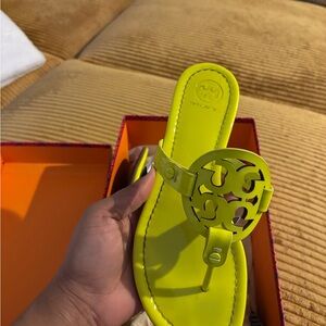 Tory Burch Fluoro Yellow Box